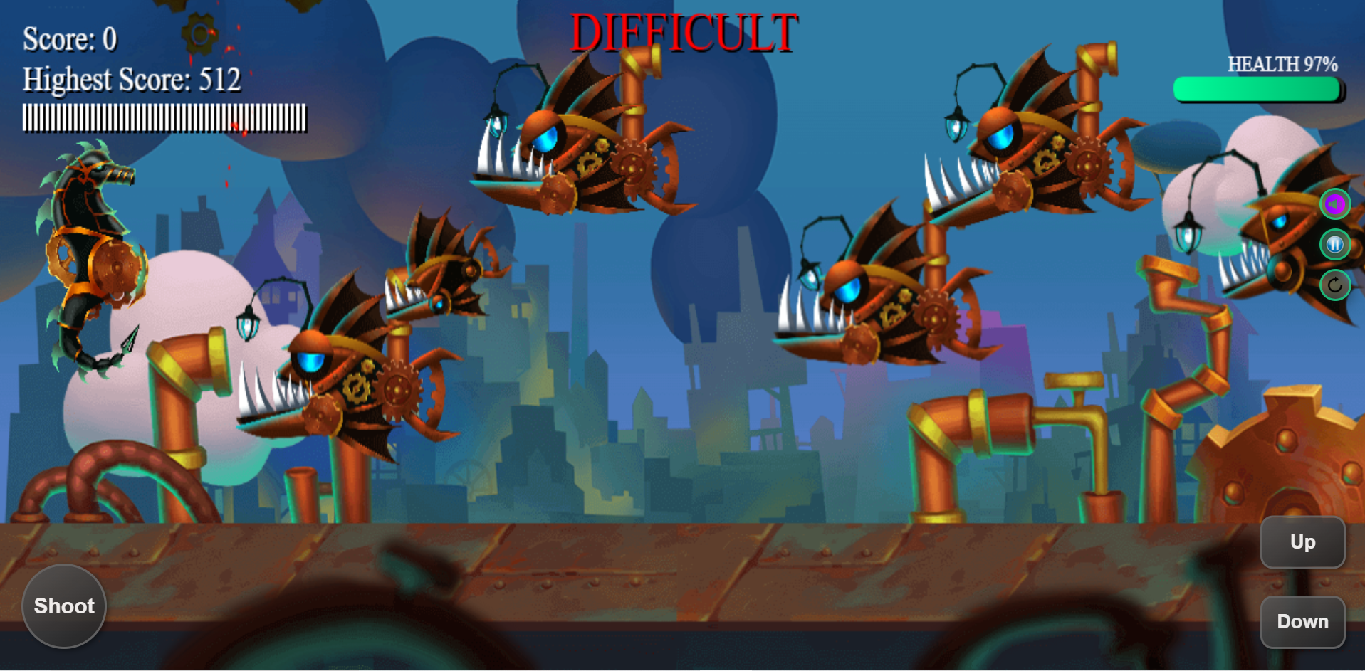 SimSea: 2D Underwater Action Game